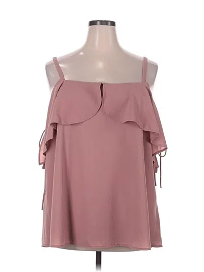 Pre-owned Torrid Sleeveless Blouse In Pink