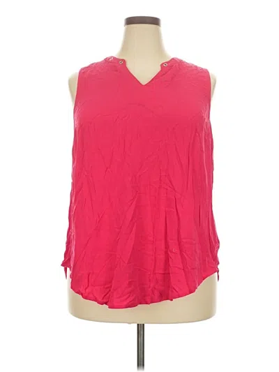 Pre-owned Torrid Sleeveless Blouse In Pink