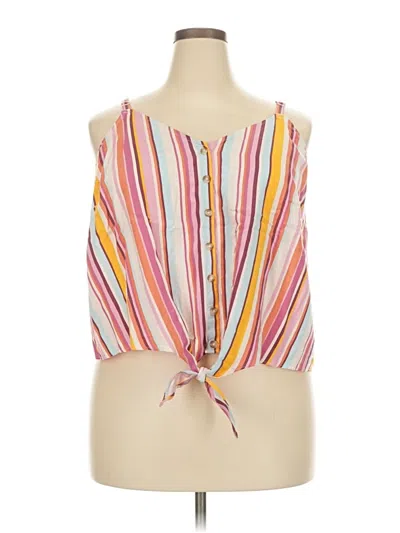 Pre-owned Torrid Sleeveless Blouse In Pink