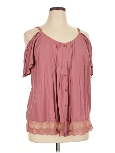 Pre-owned Torrid Sleeveless Blouse In Pink