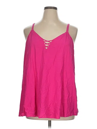 Pre-owned Torrid Sleeveless Blouse In Pink