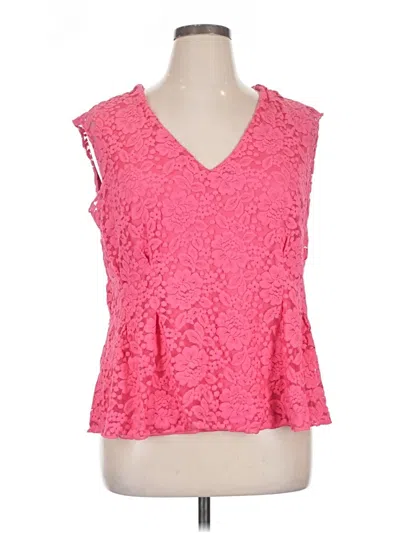Pre-owned Torrid Sleeveless Blouse In Pink