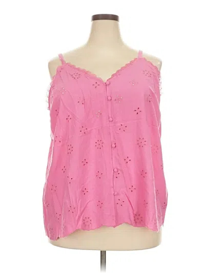 Pre-owned Torrid Sleeveless Blouse In Pink