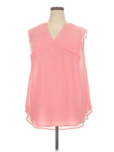 Pre-owned Torrid Sleeveless Blouse In Pink
