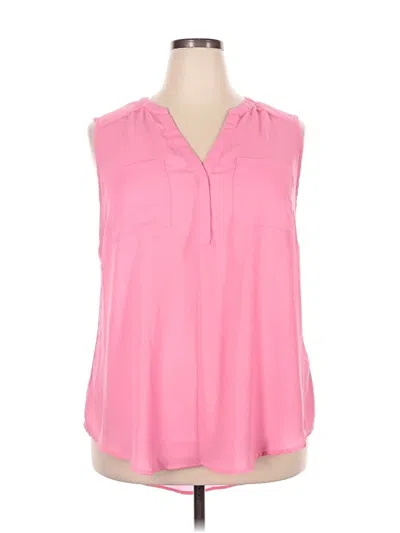 Pre-owned Torrid Sleeveless Blouse In Pink
