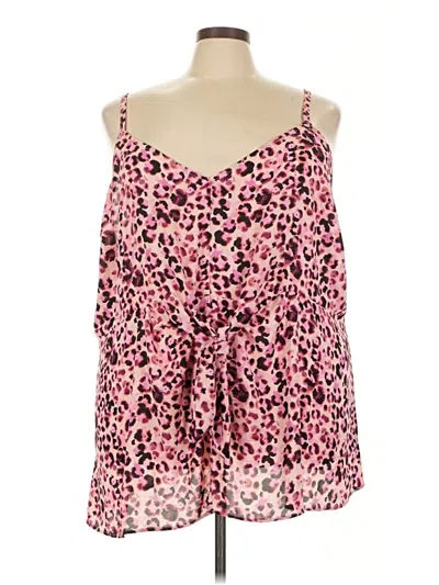Pre-owned Torrid Sleeveless Blouse In Pink