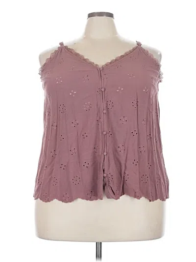 Pre-owned Torrid Sleeveless Blouse In Pink
