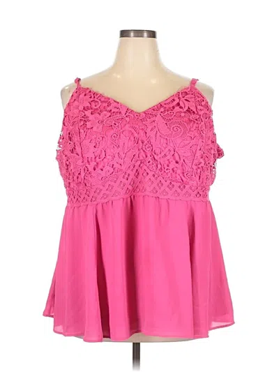 Pre-owned Torrid Sleeveless Blouse In Pink