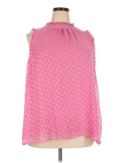 Pre-owned Torrid Sleeveless Blouse In Pink