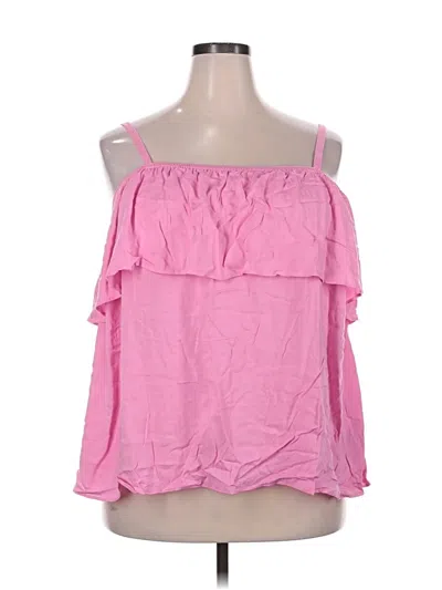 Torrid Sleeveless Blouse In Pink