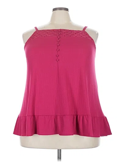 Torrid Sleeveless Blouse In Pink