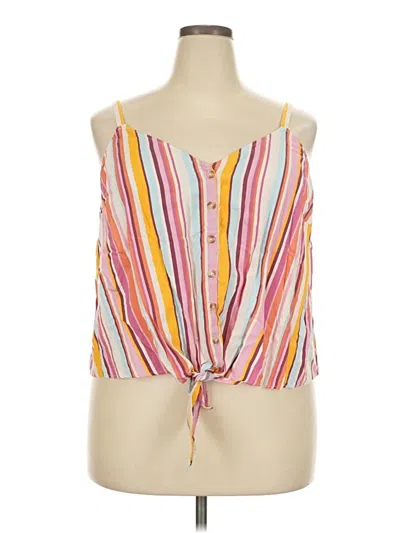 Pre-owned Torrid Sleeveless Blouse In Pink