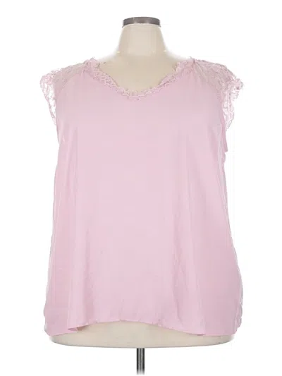 Pre-owned Torrid Sleeveless Blouse In Pink