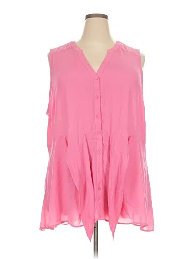 Pre-owned Torrid Sleeveless Blouse In Pink