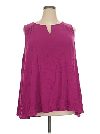 Pre-owned Torrid Sleeveless Blouse In Pink