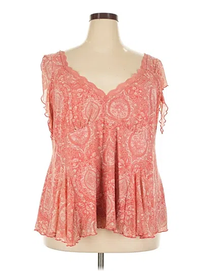 Pre-owned Torrid Sleeveless Blouse In Pink