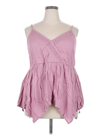 Pre-owned Torrid Sleeveless Blouse In Pink