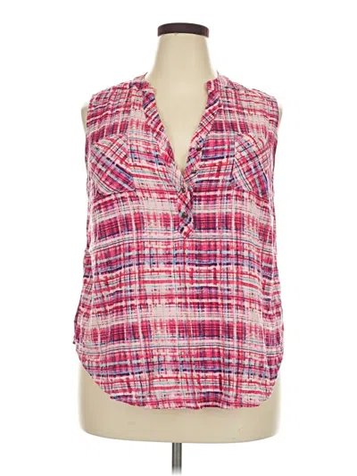 Pre-owned Torrid Sleeveless Blouse In Pink
