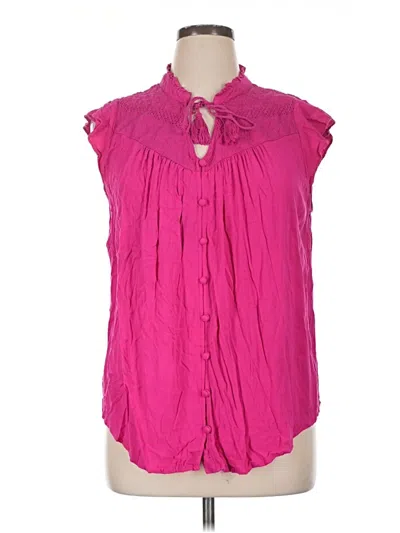 Pre-owned Torrid Sleeveless Blouse In Pink
