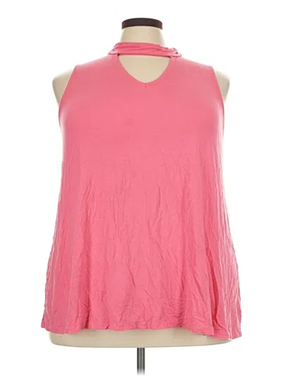 Pre-owned Torrid Sleeveless Blouse In Pink