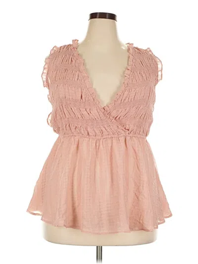 Pre-owned Torrid Sleeveless Blouse In Pink