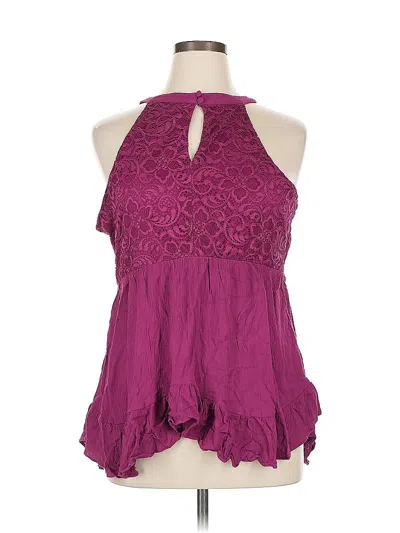 Pre-owned Torrid Sleeveless Blouse In Purple