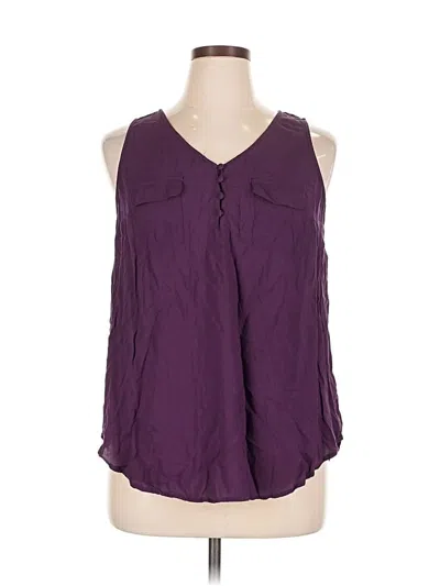 Pre-owned Torrid Sleeveless Blouse In Purple