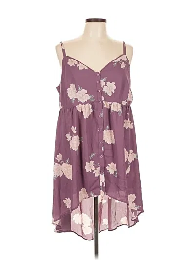 Pre-owned Torrid Sleeveless Blouse In Purple