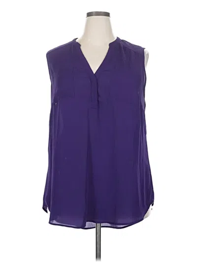 Pre-owned Torrid Sleeveless Blouse In Purple