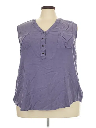 Pre-owned Torrid Sleeveless Blouse In Purple