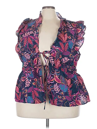 Pre-owned Torrid Sleeveless Blouse In Purple