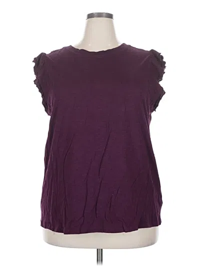 Pre-owned Torrid Sleeveless Blouse In Purple