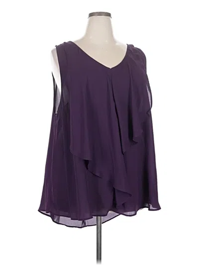 Pre-owned Torrid Sleeveless Blouse In Purple
