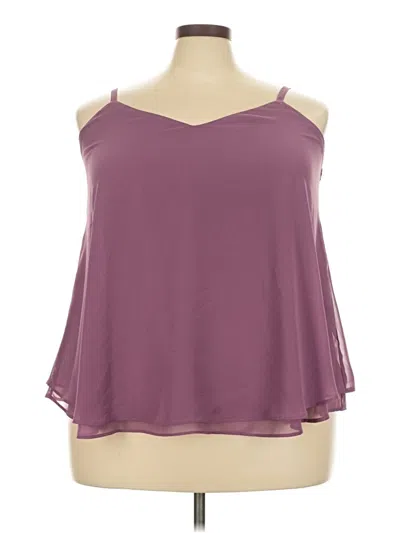 Torrid Sleeveless Blouse In Purple