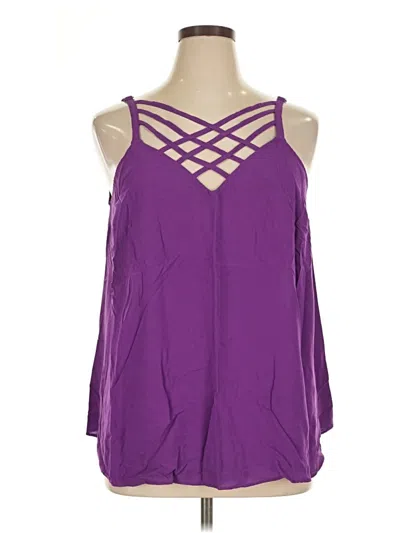 Pre-owned Torrid Sleeveless Blouse In Purple