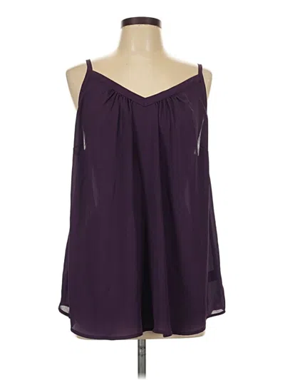Pre-owned Torrid Sleeveless Blouse In Purple