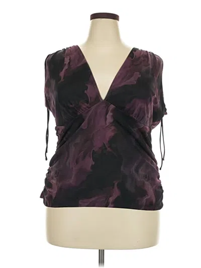 Pre-owned Torrid Sleeveless Blouse In Purple