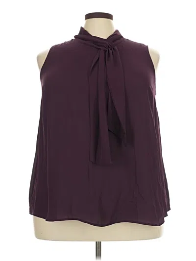 Pre-owned Torrid Sleeveless Blouse In Purple