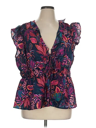 Pre-owned Torrid Sleeveless Blouse In Purple