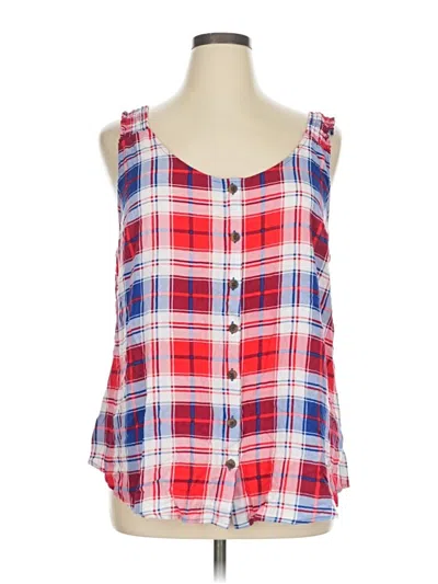 Pre-owned Torrid Sleeveless Blouse In Red