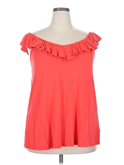 Pre-owned Torrid Sleeveless Blouse In Red