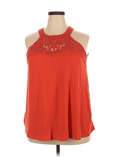 Pre-owned Torrid Sleeveless Blouse In Red