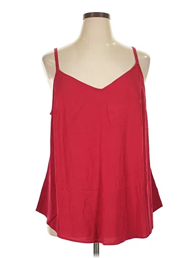 Pre-owned Torrid Sleeveless Blouse In Red