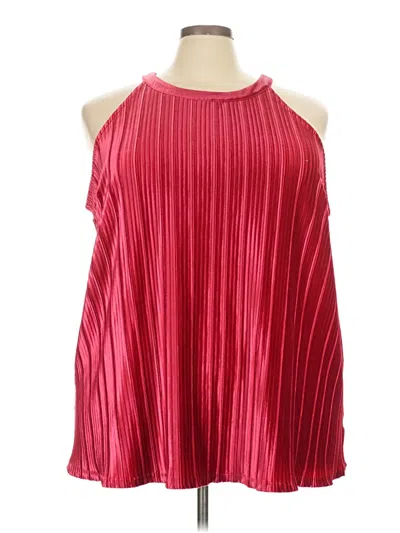 Pre-owned Torrid Sleeveless Blouse In Red