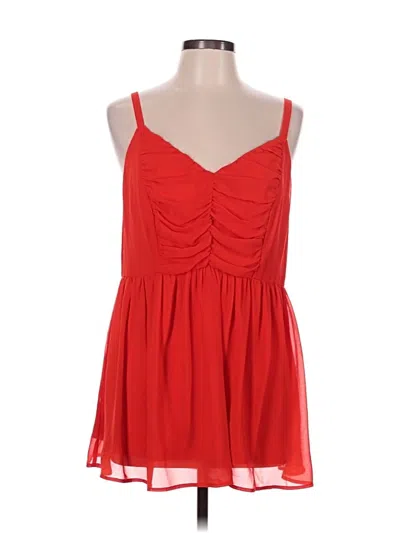 Pre-owned Torrid Sleeveless Blouse In Red
