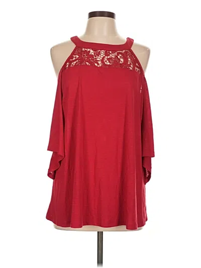 Pre-owned Torrid Sleeveless Blouse In Red