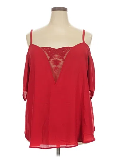 Pre-owned Torrid Sleeveless Blouse In Red