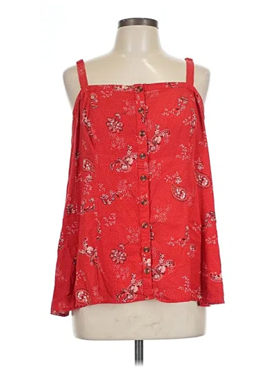Pre-owned Torrid Sleeveless Blouse In Red