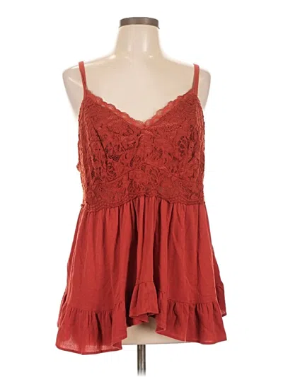 Pre-owned Torrid Sleeveless Blouse In Red
