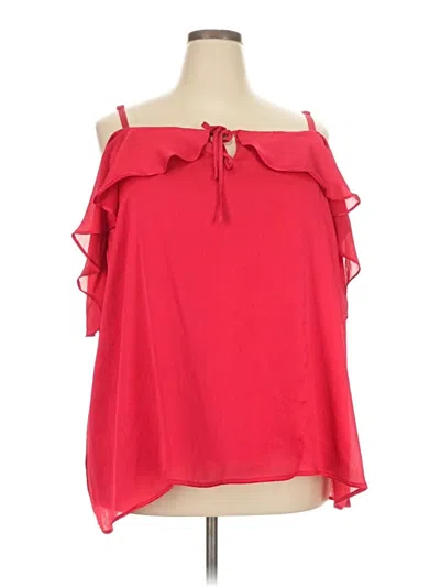 Pre-owned Torrid Sleeveless Blouse In Red